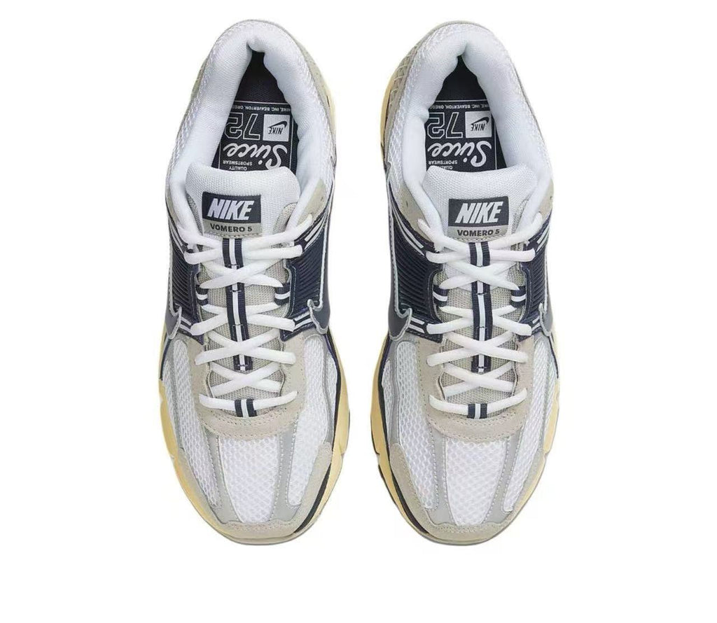 Nike Vomero 5 Sneakers in White, Grey and Blue