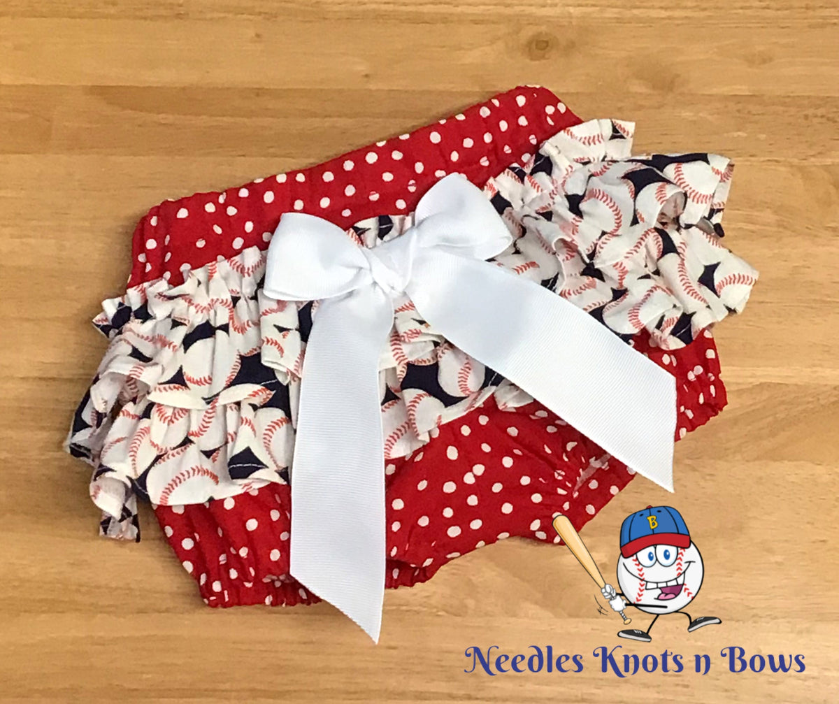 Baby Girls & Toddlers Baseball Ruffled Bloomers