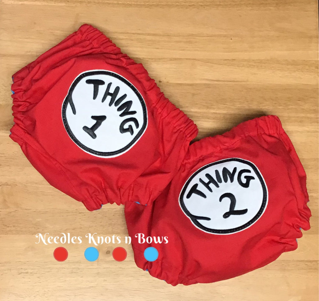 Twin Baby Boys Onesie's, Boys Thing 1 & Thing 2 Outfits