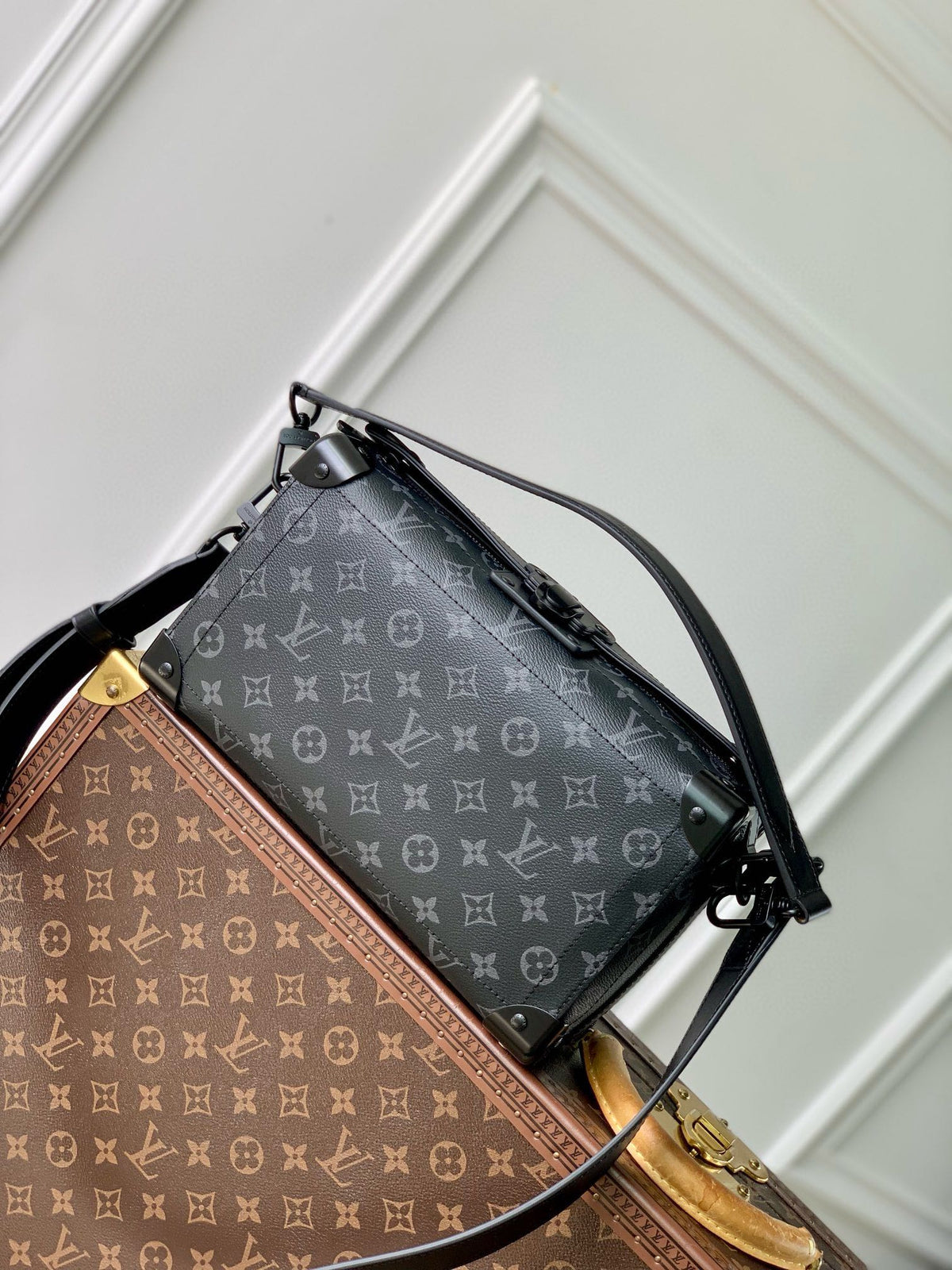 Louis Vuitton Monogram Eclipse Soul Trunk Black