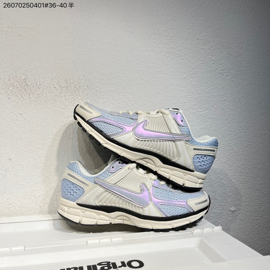 Nike Air Zoom Vomero 5 Sneakers in Cream, Blue and Lavender
