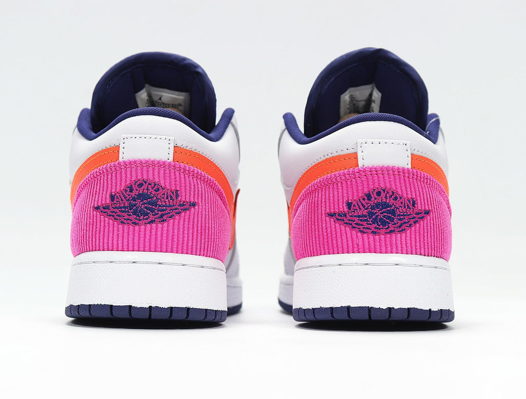Nike Air Force 1 Low Sneakers, White Pink Orange 554723-502