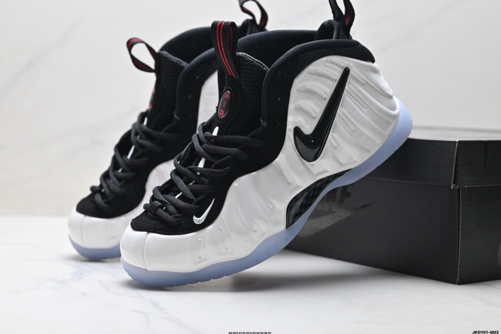 Nike Air Penny Foamposite One Black White Red Sneakers