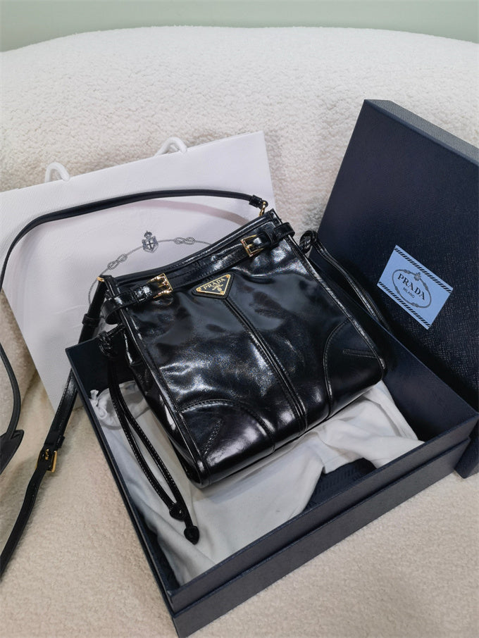 Prada bonnie leather mini shoulder bag